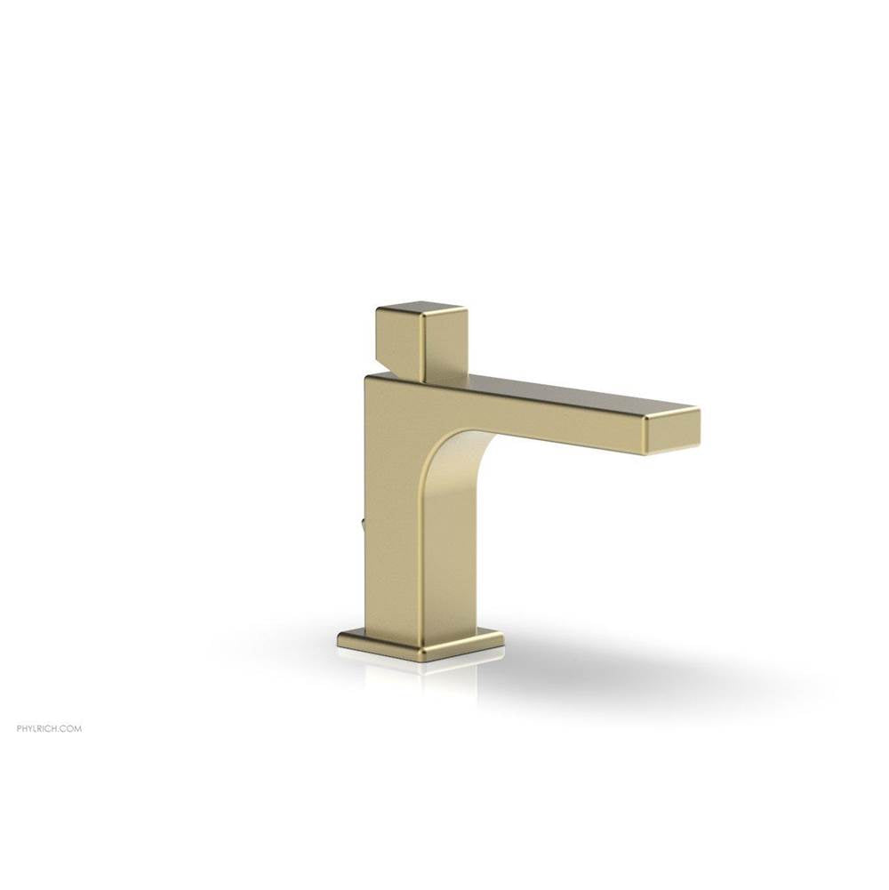 Phylrich - MIX Single Hole Lavatory Faucet Cube Handle 4-3/4'' Height 290L-08 - Polished Nickel