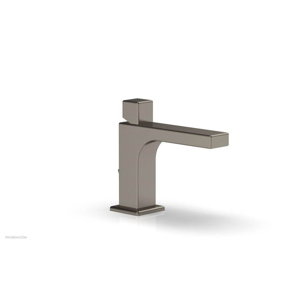 Phylrich - MIX Single Hole Lavatory Faucet Cube Handle 4-3/4'' Height 290L-08 - Burnished Nickel