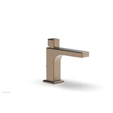 Phylrich - MIX Single Hole Lavatory Faucet Cube Handle 4-3/4'' Height 290L-08 - Antique Brass