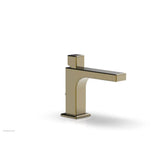 Phylrich - MIX Single Hole Lavatory Faucet Cube Handle 4-3/4'' Height 290L-08 - Antique Bronze