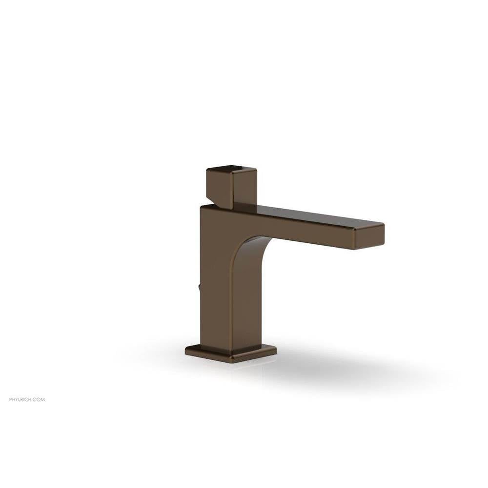Phylrich - MIX Single Hole Lavatory Faucet Cube Handle 4-3/4'' Height 290L-08 - Oil Rubbed Bronze