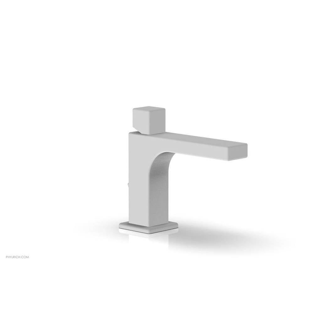 Phylrich - MIX Single Hole Lavatory Faucet Cube Handle 4-3/4'' Height 290L-08 - Satin White