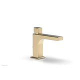 Phylrich - MIX Single Hole Lavatory Faucet Cube Handle 4-3/4'' Height 290L-08 - Satin Nickel