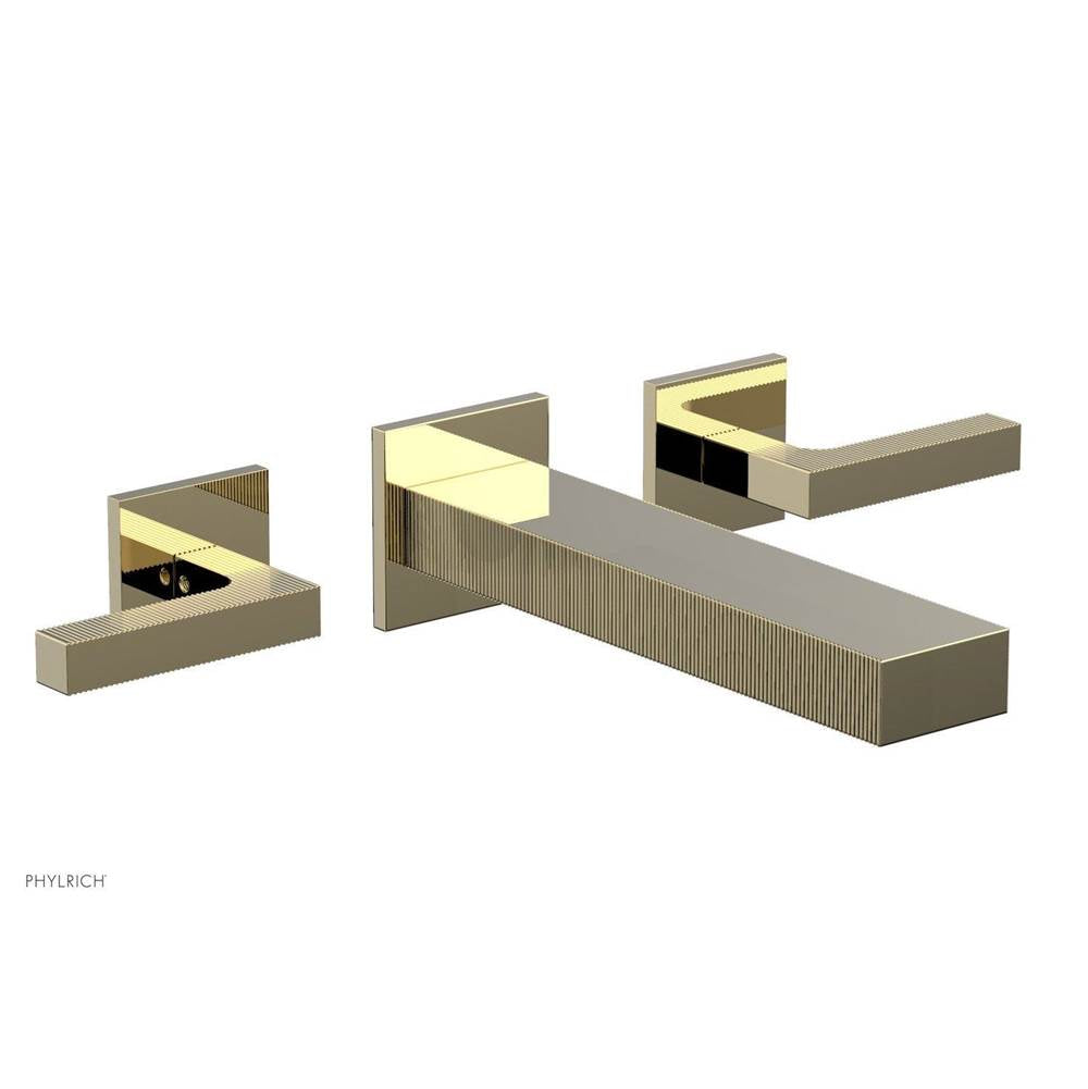 Phylrich - STRIA Wall Lavatory Set 291-12 - Polished Brass Uncoated