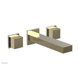Phylrich - STRIA Wall Lavatory Set 291-14 - Polished Brass Uncoated