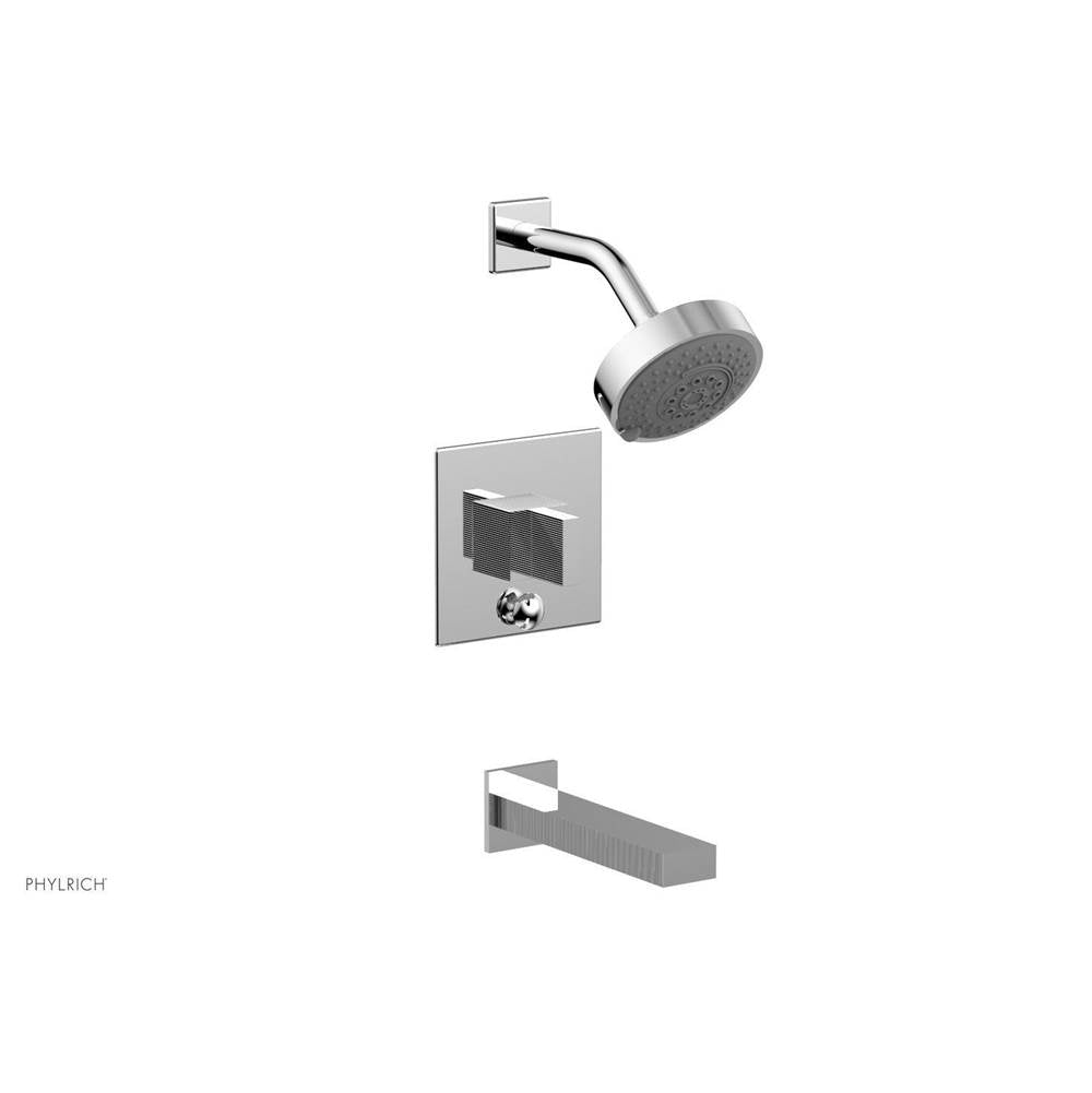 Phylrich - STRIA Pressure Balance Tub and Shower Set 291-26 - Polished Chrome