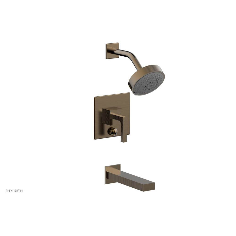 Phylrich - STRIA Pressure Balance Tub and Shower Set 291-27 - Antique Brass