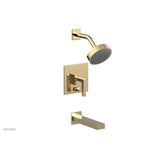 Phylrich - STRIA Pressure Balance Tub and Shower Set 291-27 - Satin Brass