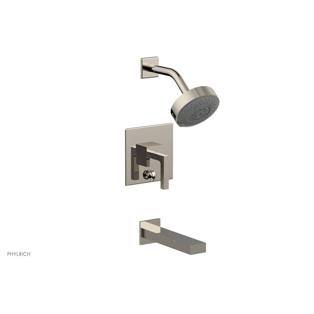 Phylrich - STRIA Pressure Balance Tub and Shower Set 291-27 - Polished Nickel