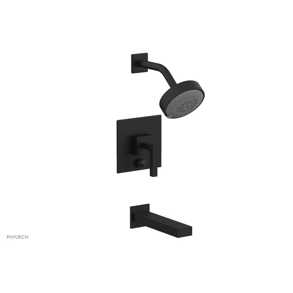 Phylrich - STRIA Pressure Balance Tub and Shower Set 291-27 - Matte Black