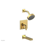Phylrich - STRIA Pressure Balance Tub and Shower Set 291-27 - Satin Gold