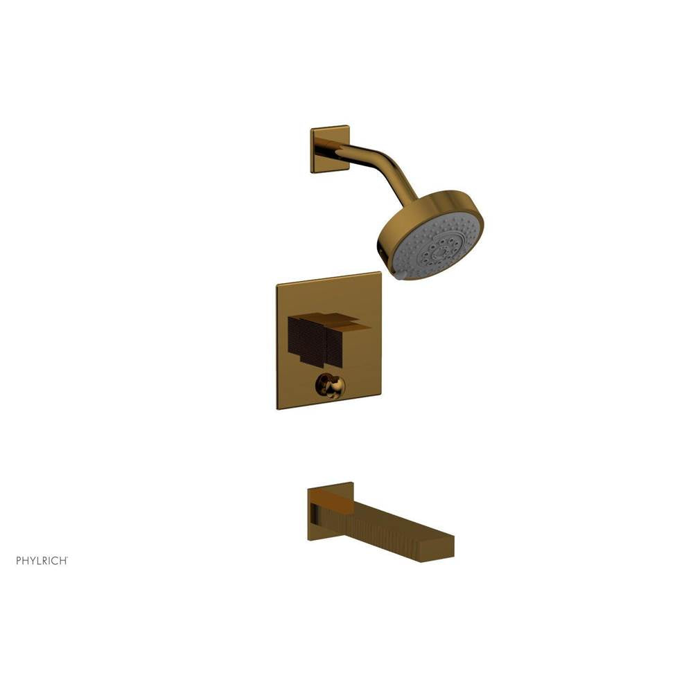 Phylrich - STRIA Pressure Balance Tub and Shower Set 291-29 - French Brass