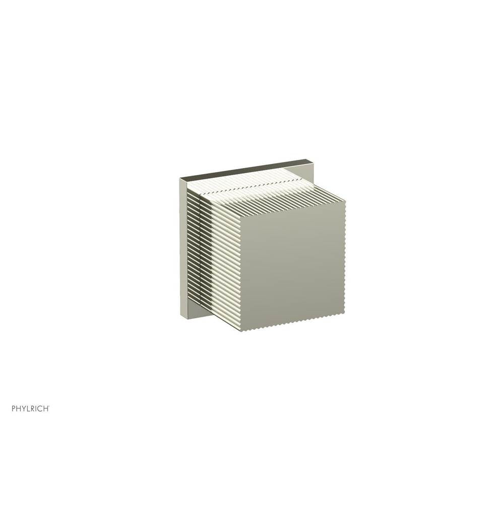Phylrich - STRIA Volume Control/Diverter Trim Cube Handle 291-38 - Burnished Nickel
