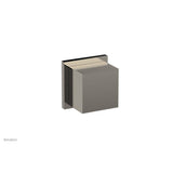 Phylrich - STRIA Volume Control/Diverter Trim Cube Handle 291-38 - Matte Black