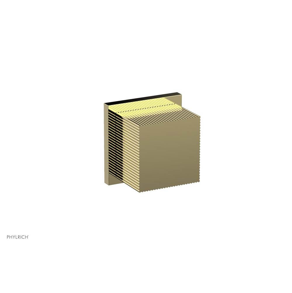 Phylrich - STRIA Volume Control/Diverter Trim Cube Handle 291-38 - French Brass