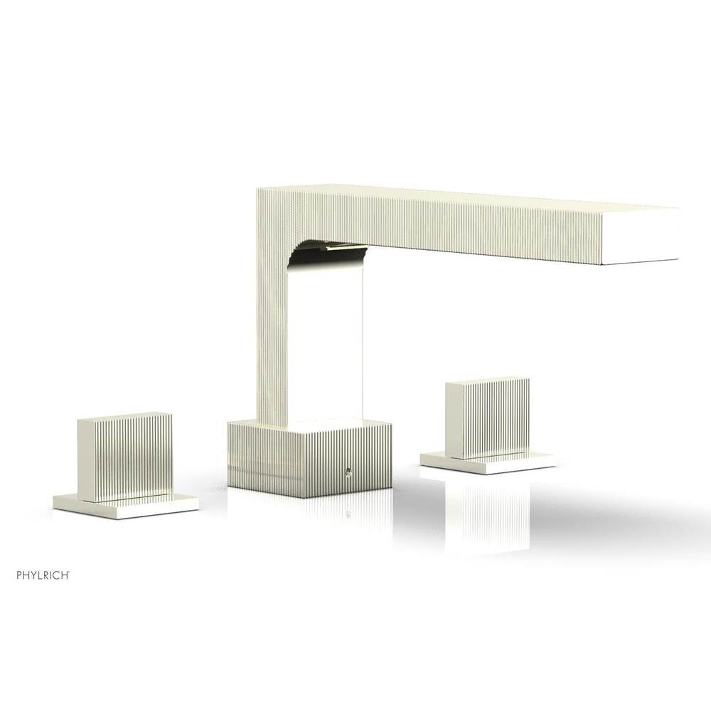 Phylrich - STRIA Deck Tub Set Blade Handles 291-40 - Burnished Nickel