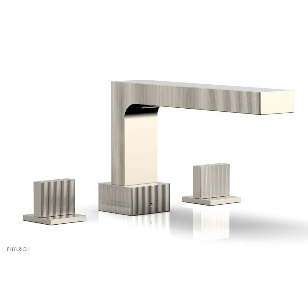 Phylrich - STRIA Deck Tub Set Blade Handles 291-40 - Polished Nickel