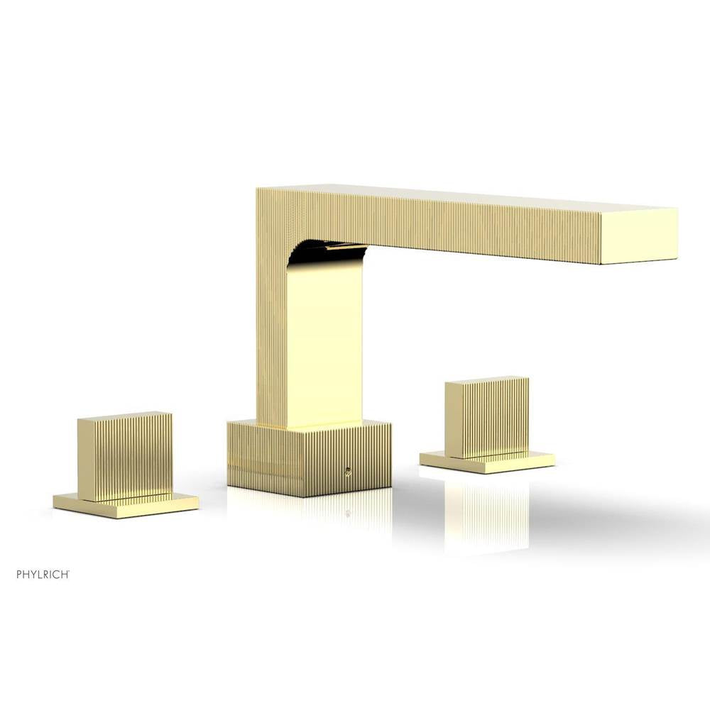 Phylrich - STRIA Deck Tub Set Blade Handles 291-40 - Polished Brass