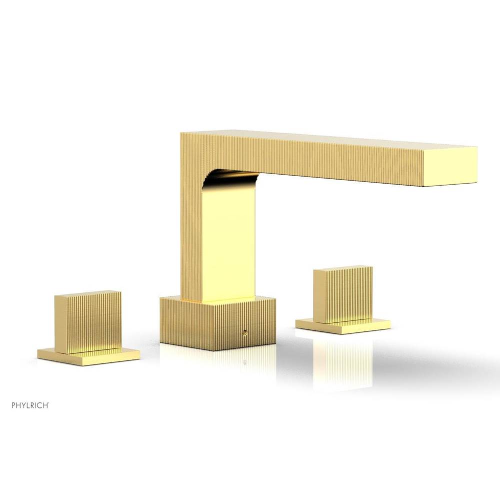 Phylrich - STRIA Deck Tub Set Blade Handles 291-40 - Satin Gold