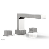 Phylrich - STRIA Deck Tub Set Cube Handles 291-43 - Satin chrome