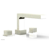 Phylrich - STRIA Deck Tub Set Cube Handles 291-43 - Burnished Nickel