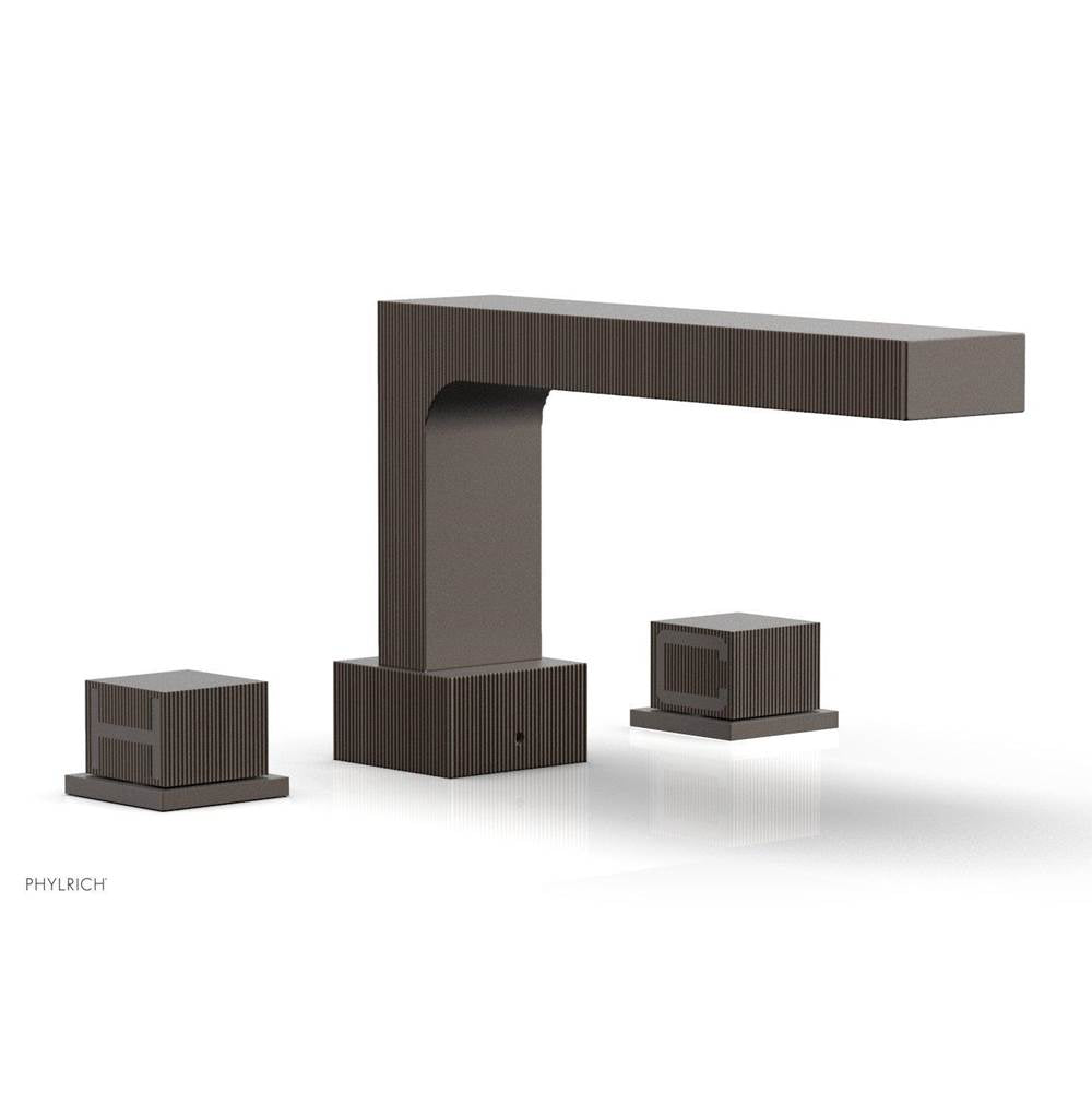 Phylrich - STRIA Deck Tub Set Cube Handles 291-43 - Oil Rubbed Bronze