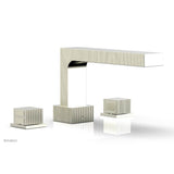 Phylrich - STRIA Deck Tub Set Cube Handles 291-43 - Polished Brass