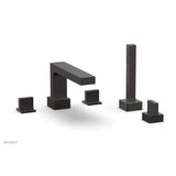 Phylrich - STRIA Deck Tub Set with Hand Shower Blade Handles 291-48 - Oil Rubbed Bronze