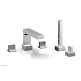 Phylrich - STRIA Deck Tub Set with Hand Shower Blade Handles 291-48 - Polished Chrome