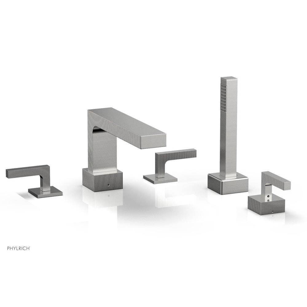 Phylrich - STRIA Deck Tub Set with Hand Shower 291-49 - Pewter