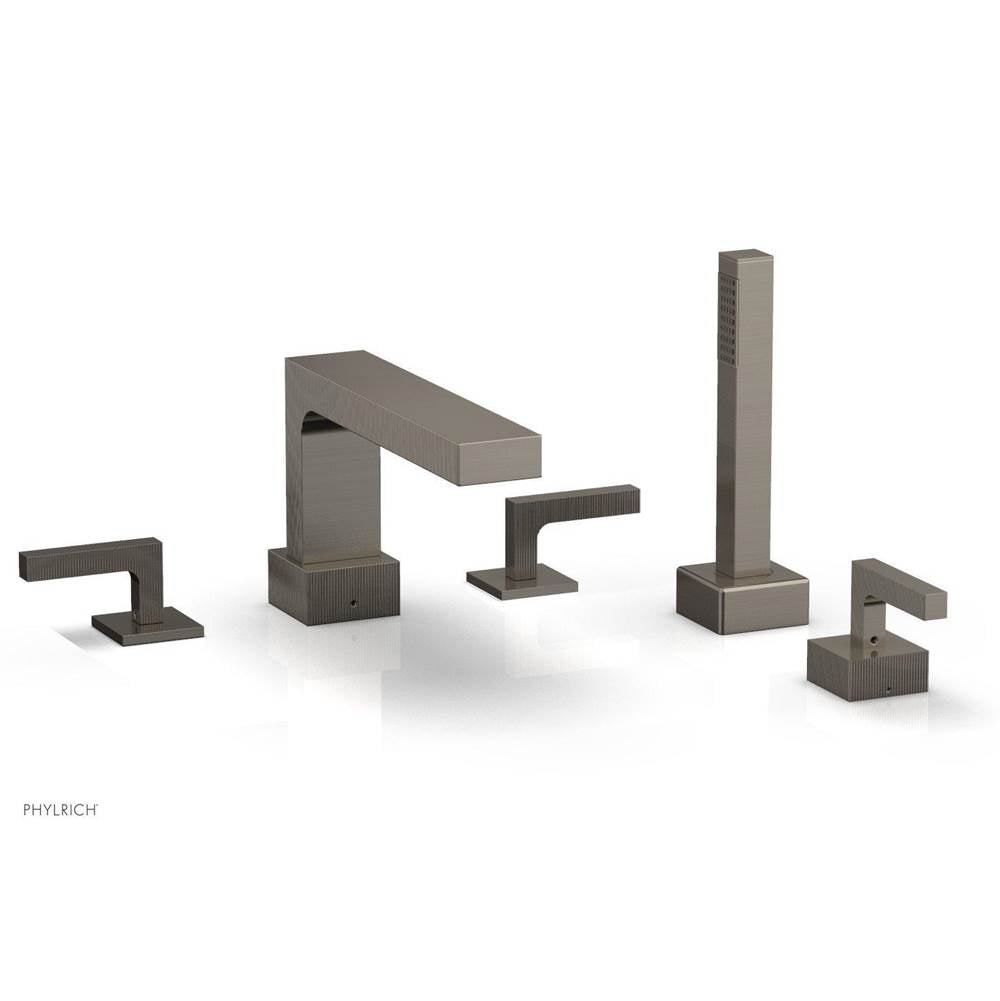 Phylrich - STRIA Deck Tub Set with Hand Shower 291-49 - Burnished Nickel