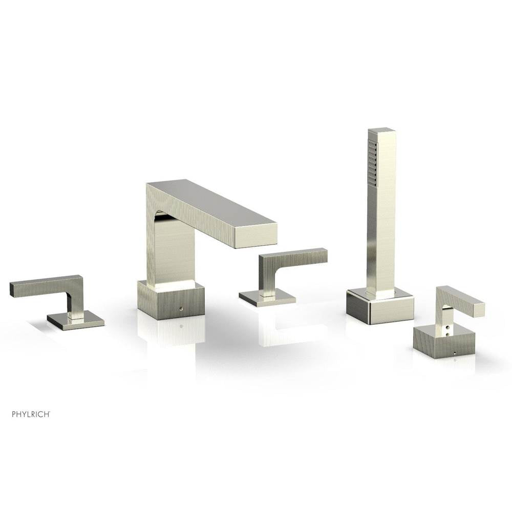 Phylrich - STRIA Deck Tub Set with Hand Shower 291-49 - Polished Brass