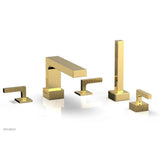 Phylrich - STRIA Deck Tub Set with Hand Shower 291-49 - Satin Gold