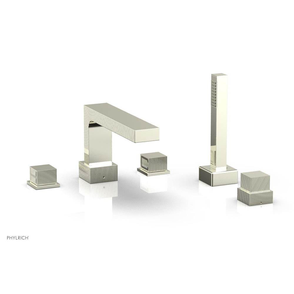 Phylrich - STRIA Deck Tub Set with Hand Shower 291-51 - Burnished Nickel