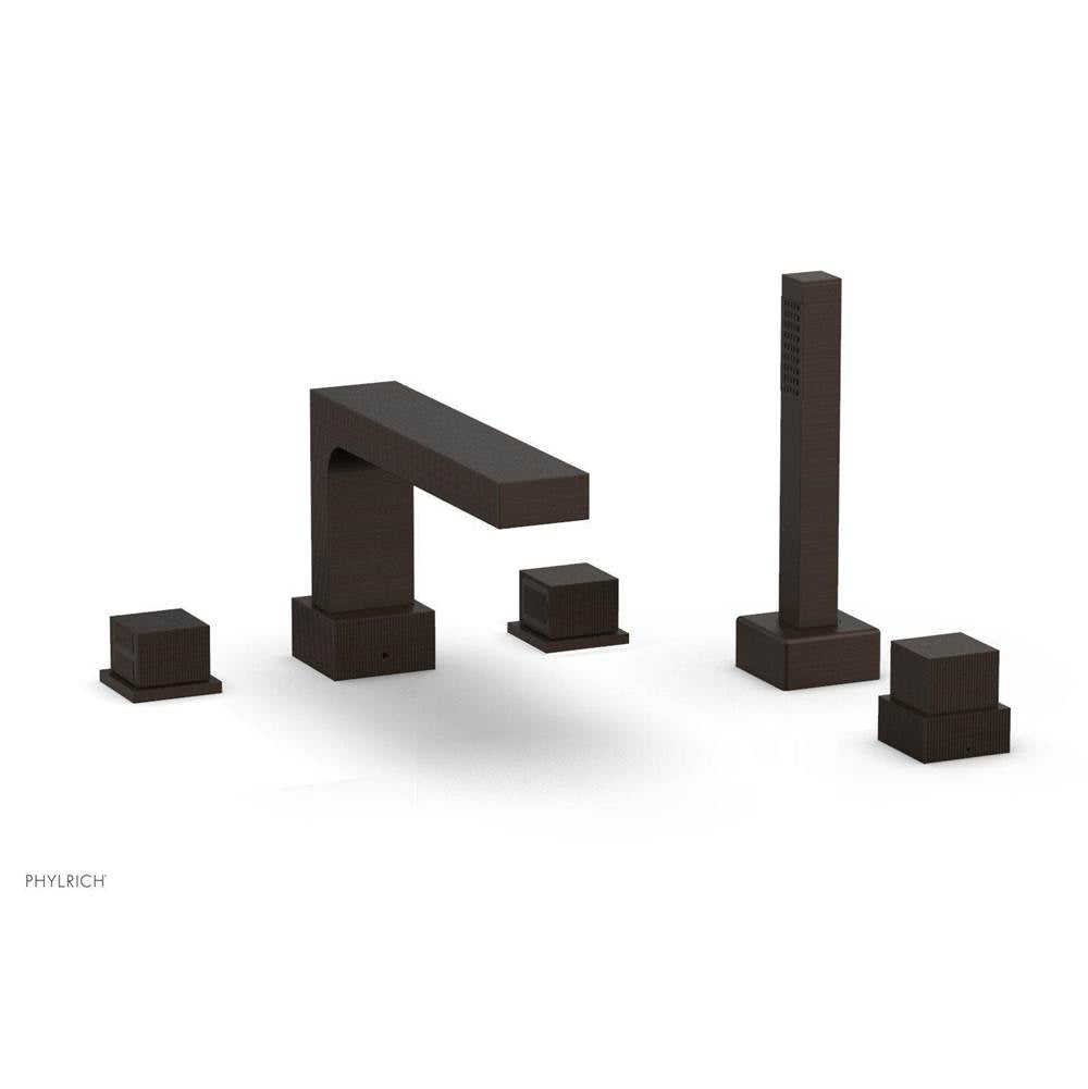 Phylrich - STRIA Deck Tub Set with Hand Shower 291-51 - Antique Bronze