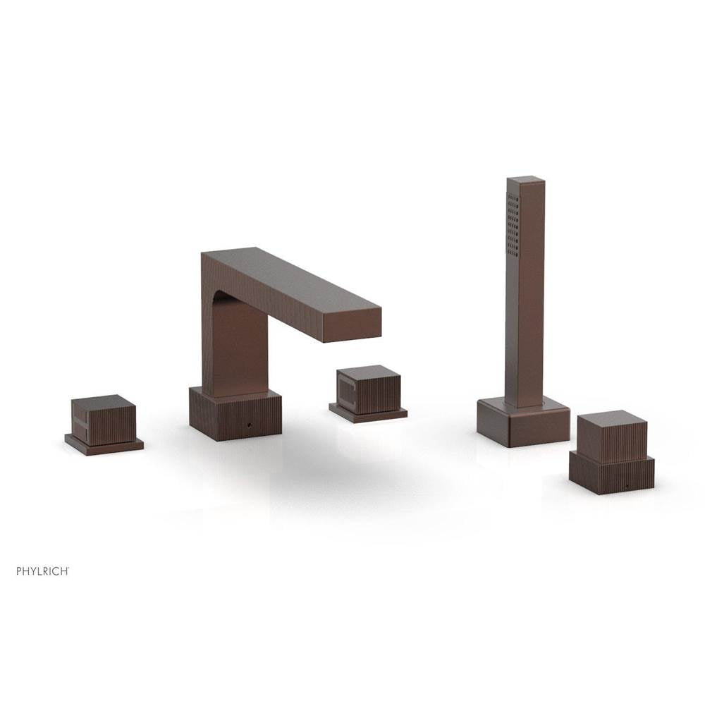 Phylrich - Deck Tub W/Hsm Cube - Weathered Copper