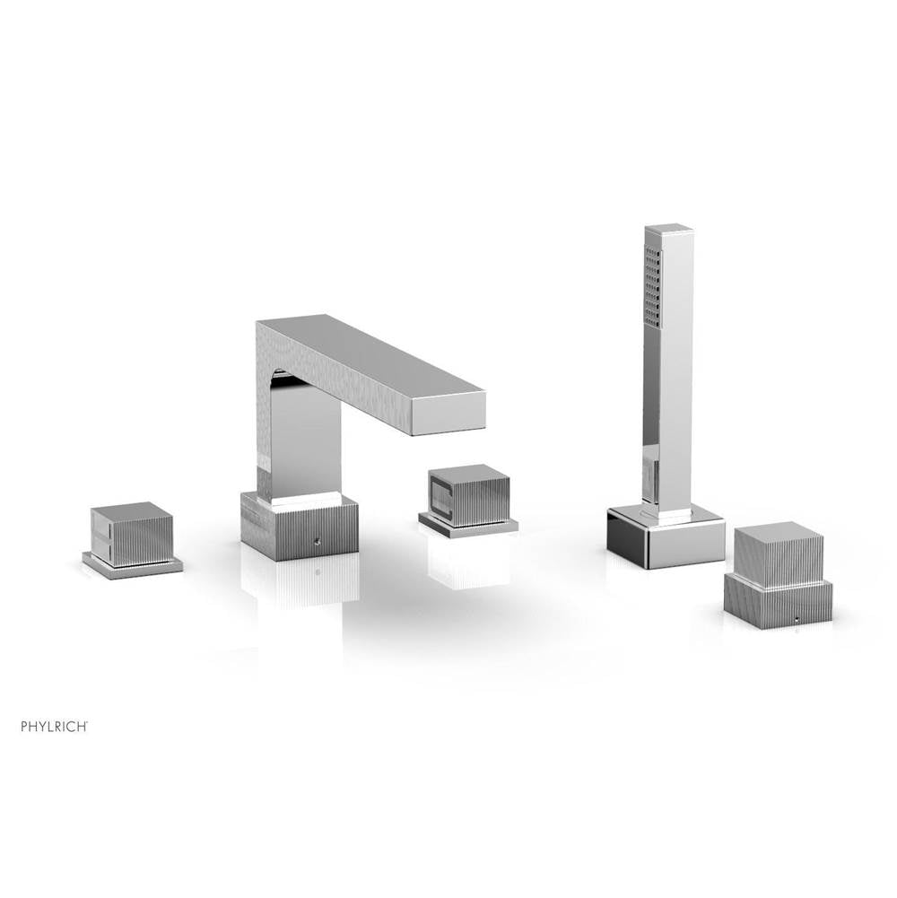 Phylrich - STRIA Deck Tub Set with Hand Shower 291-51 - Polished Chrome