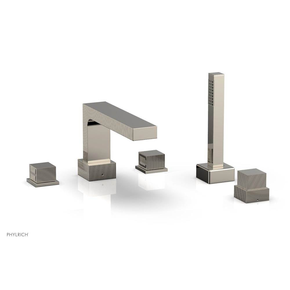 Phylrich - STRIA Deck Tub Set with Hand Shower 291-51 - Polished Nickel