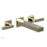 Phylrich - STRIA Wall Tub Set 291-57 - Polished Brass Uncoated