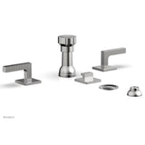 Phylrich - 4 Hole Bidet Set, Lever - Satin chrome