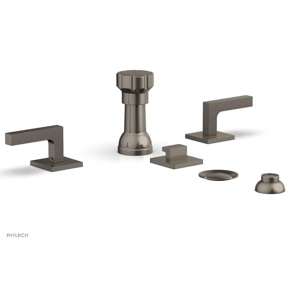 Phylrich - 4 Hole Bidet Set, Lever - Pewter