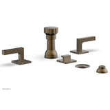 Phylrich - 4 Hole Bidet Set, Lever - Old English Brass