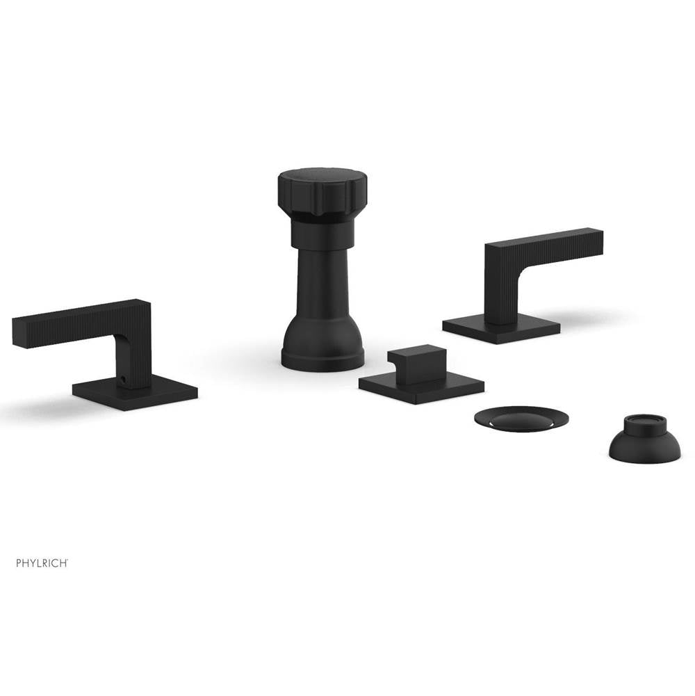 Phylrich - 4 Hole Bidet Set, Lever - Matte Black