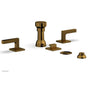 Phylrich - 4 Hole Bidet Set, Lever - French Brass