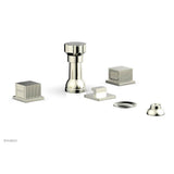 Phylrich - 4 Hole Bidet Set, Cube - Satin Nickel