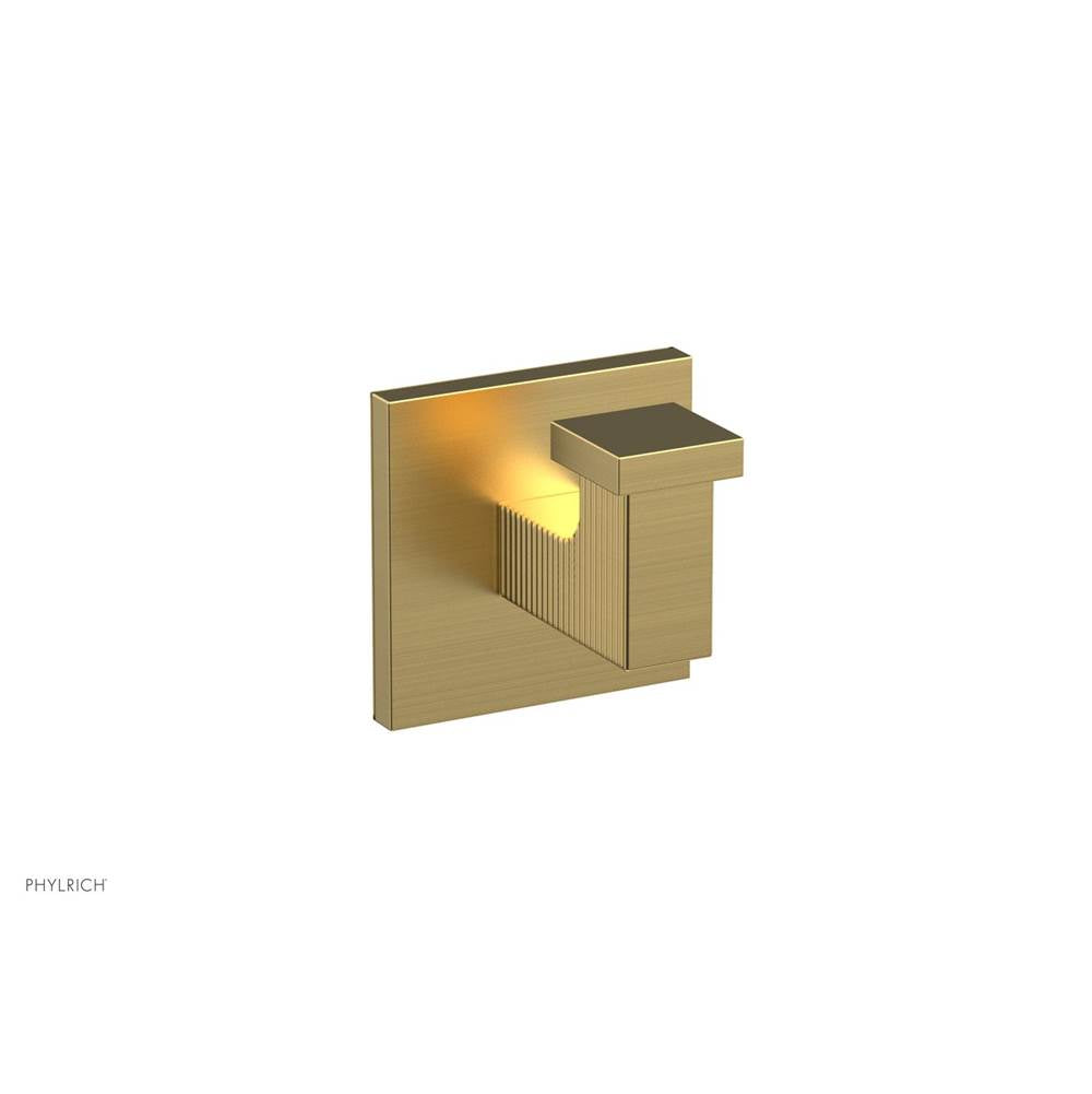 Phylrich - Robe Hook, Stria Ser - Burnished Gold