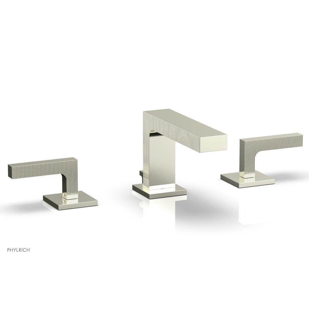 Phylrich - STRIA Widespread Faucet Lever Handles 291L-02 - Burnished Nickel