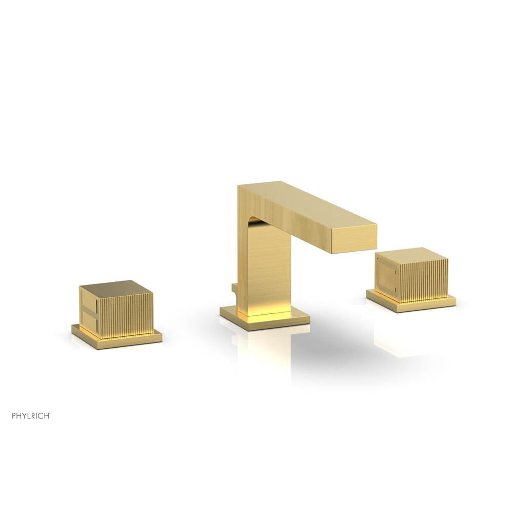 Phylrich - STRIA Widespread Faucet Cube Handles 291L-04 - Satin chrome