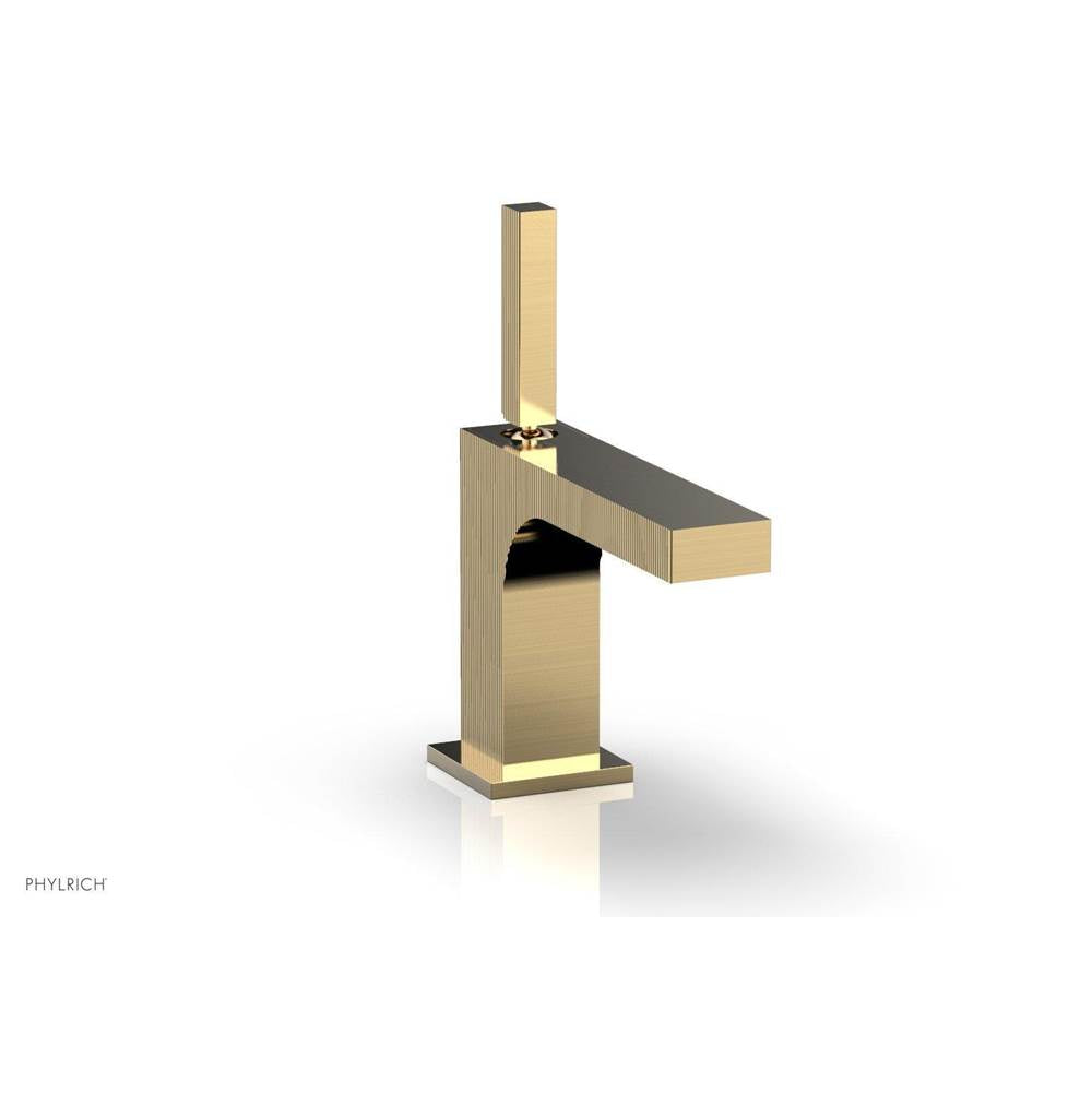 Phylrich - STRIA Single Hole Lavatory Faucet 291L-06 - Satin Brass