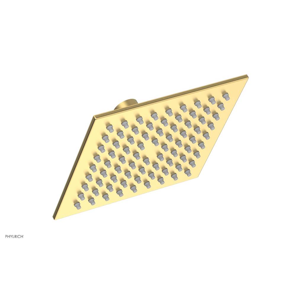 Phylrich - 6'' Square Shower Head - Burnished Gold